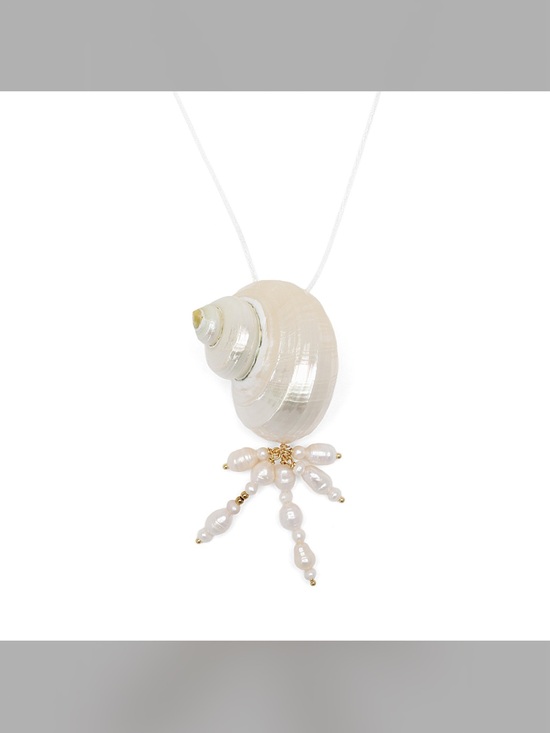 Mayamar Jewelry - Mayamar Mother of pearl & Shell Pendant Necklace - White (NWT)